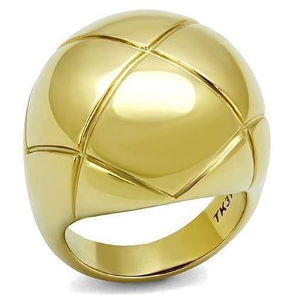 Picture of TK2831 - Stainless Steel Ring IP Gold(Ion Plating) Women No Stone No Stone