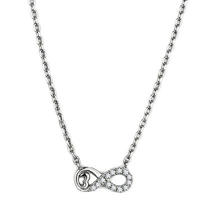 Picture of TK2885 - Stainless Steel Necklace High polished (no plating) Women AAA Grade CZ Clear