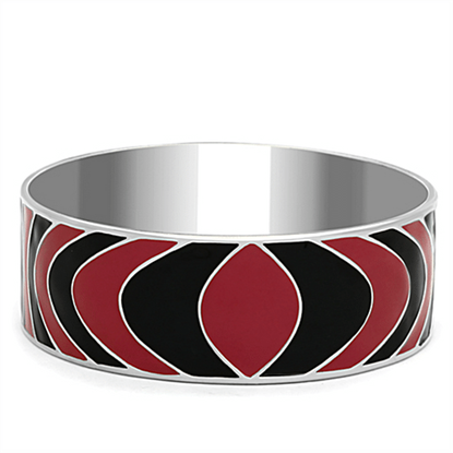 Picture of TK293 - Stainless Steel Bangle High polished (no plating) Women Epoxy Multi Color