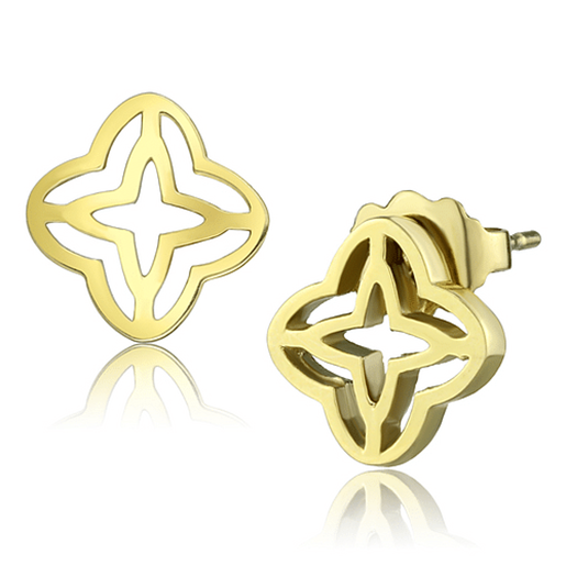 Picture of TK2949 - Stainless Steel Earrings IP Gold(Ion Plating) Women No Stone No Stone