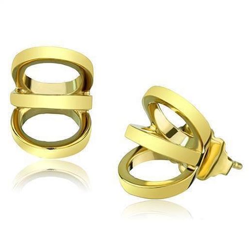 Picture of TK2952 - Stainless Steel Earrings IP Gold(Ion Plating) Women No Stone No Stone