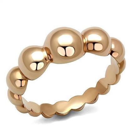 Picture of TK2967 - Stainless Steel Ring IP Rose Gold(Ion Plating) Women No Stone No Stone