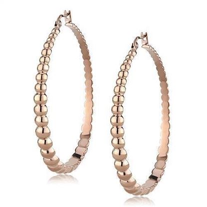 Picture of TK3068 - Stainless Steel Earrings IP Rose Gold(Ion Plating) Women No Stone No Stone