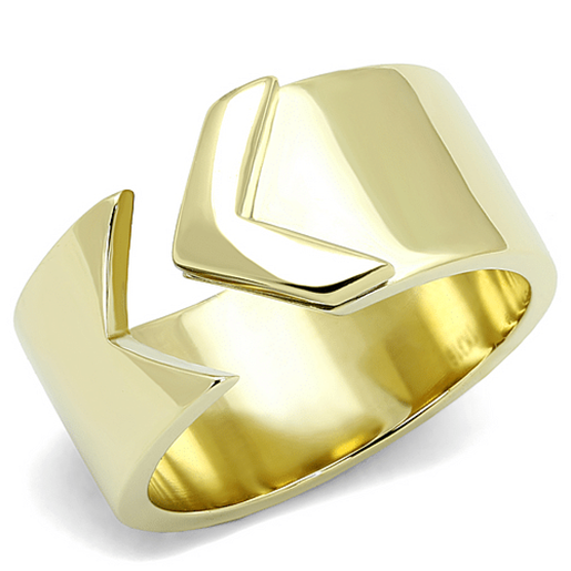 Picture of TK3120 - Stainless Steel Ring IP Gold(Ion Plating) Women No Stone No Stone