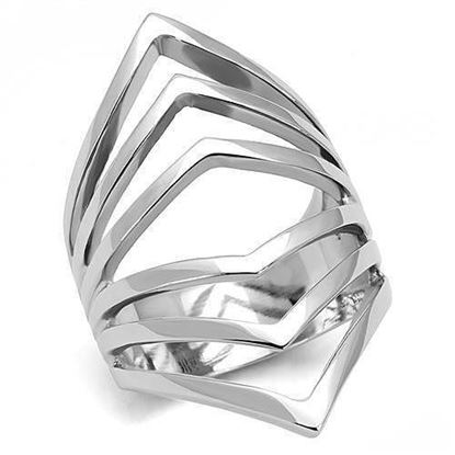 Picture of TK3144 - Stainless Steel Ring High polished (no plating) Women No Stone No Stone