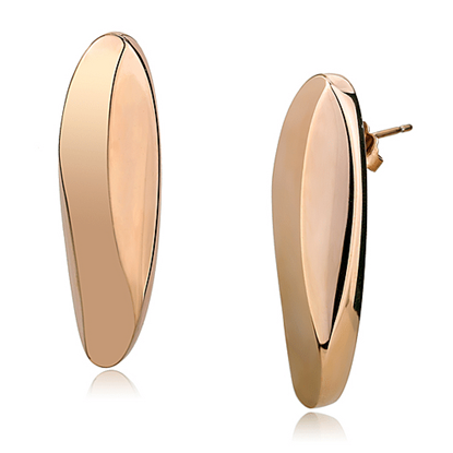 Picture of TK3154 - Stainless Steel Earrings IP Rose Gold(Ion Plating) Women No Stone No Stone