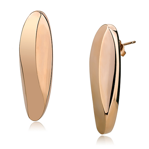 Picture of TK3154 - Stainless Steel Earrings IP Rose Gold(Ion Plating) Women No Stone No Stone