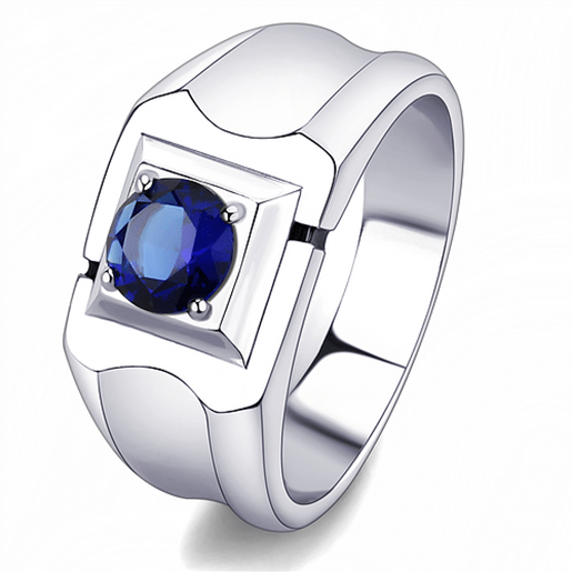 Picture of TK3459 - Stainless Steel Ring High polished (no plating) Men Synthetic Montana