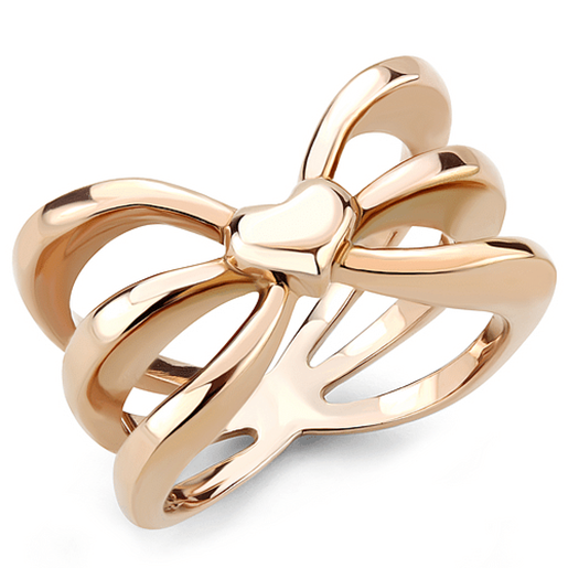 Picture of TK3575 - Stainless Steel Ring IP Rose Gold(Ion Plating) Women No Stone No Stone