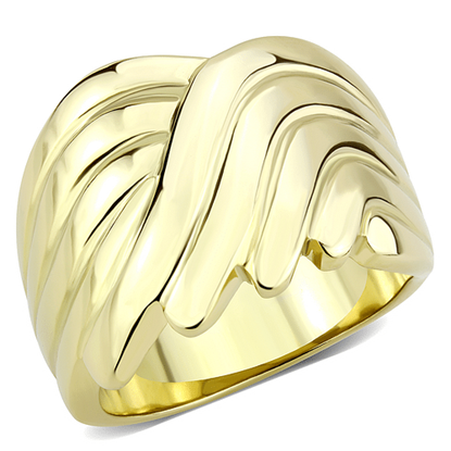 Picture of TK3576 - Stainless Steel Ring IP Gold(Ion Plating) Women No Stone No Stone