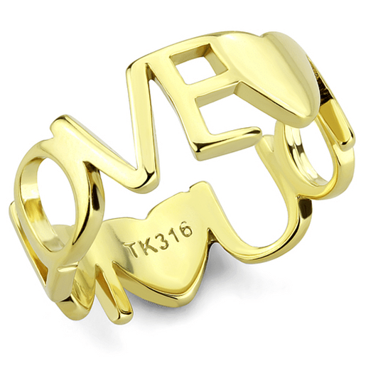 Picture of TK3637 - Stainless Steel Ring IP Gold(Ion Plating) Women No Stone No Stone