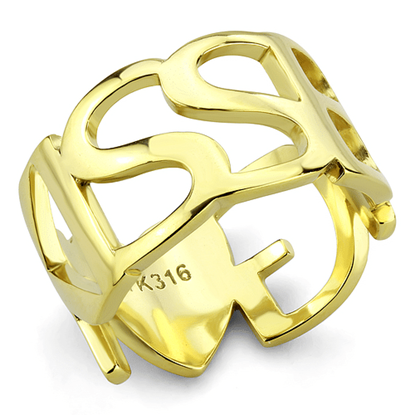 Picture of TK3640 - Stainless Steel Ring IP Gold(Ion Plating) Women No Stone No Stone