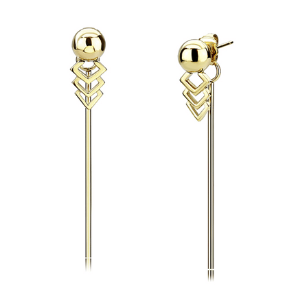 Picture of TK3650 - Stainless Steel Earrings IP Gold(Ion Plating) Women No Stone No Stone