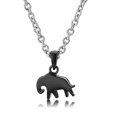 Picture of TK3666 - Stainless Steel Chain Pendant Two-Tone IP Black (Ion Plating) Women No Stone No Stone