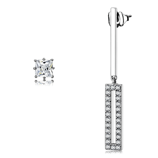 Picture of TK3682 - Stainless Steel Earrings High polished (no plating) Women AAA Grade CZ Clear