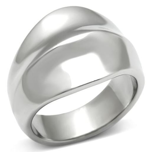 Picture of TK397 - Stainless Steel Ring High polished (no plating) Women No Stone No Stone