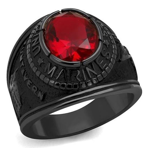 Picture of TK414703J - Stainless Steel Ring IP Black(Ion Plating) Men Synthetic Siam