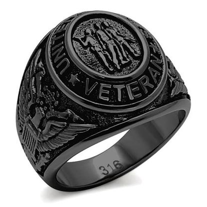 Picture of TK414704J - Stainless Steel Ring IP Black(Ion Plating) Men Epoxy Jet