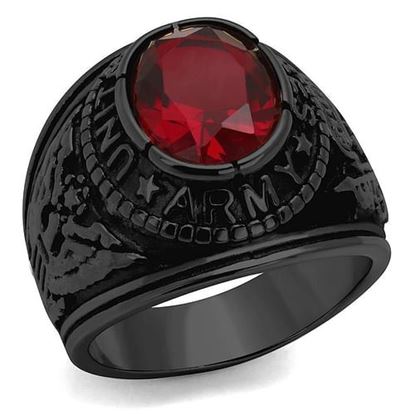 Picture of TK414706J - Stainless Steel Ring IP Black(Ion Plating) Men Synthetic Siam