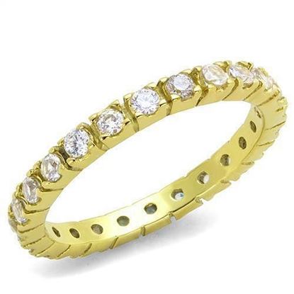 Picture of TK45202G - Stainless Steel Ring IP Gold(Ion Plating) Women AAA Grade CZ Clear