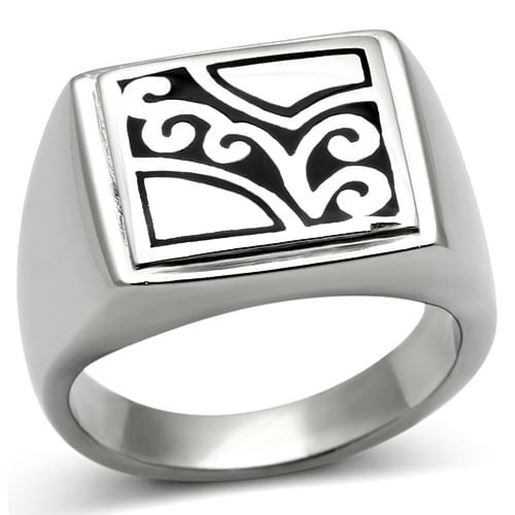 Picture of TK482 - Stainless Steel Ring High polished (no plating) Men No Stone No Stone