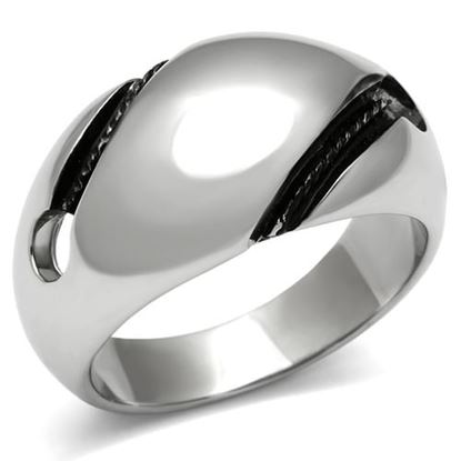 Picture of TK524 - Stainless Steel Ring High polished (no plating) Women No Stone No Stone