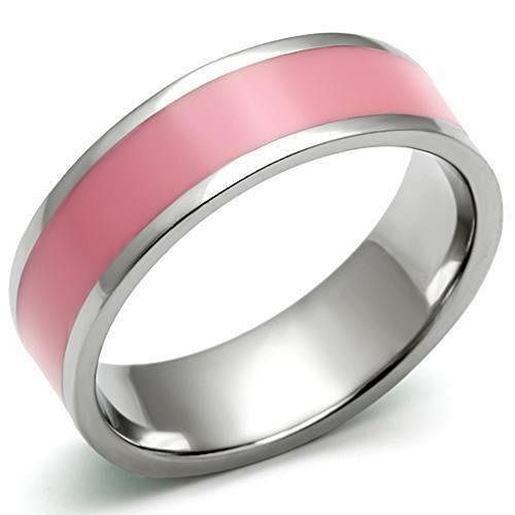 Picture of TK545 - Stainless Steel Ring High polished (no plating) Women Epoxy Rose