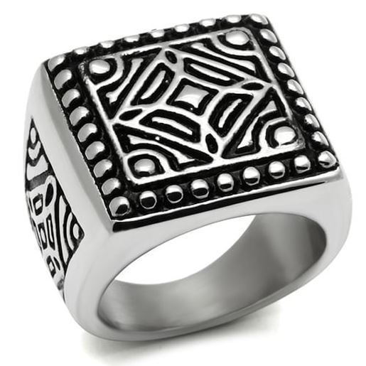 Picture of TK585 - Stainless Steel Ring High polished (no plating) Men No Stone No Stone