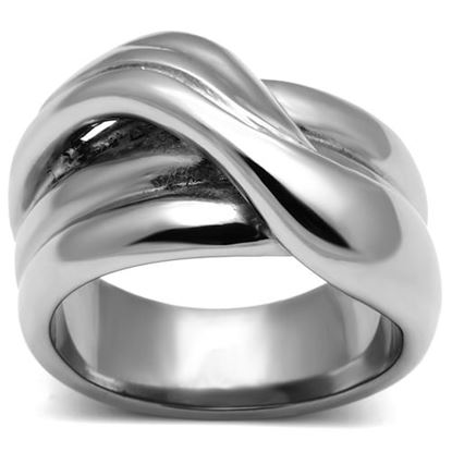 Picture of TK615 - Stainless Steel Ring High polished (no plating) Women No Stone No Stone