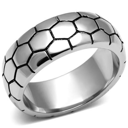 Picture of TK619 - Stainless Steel Ring High polished (no plating) Women No Stone No Stone