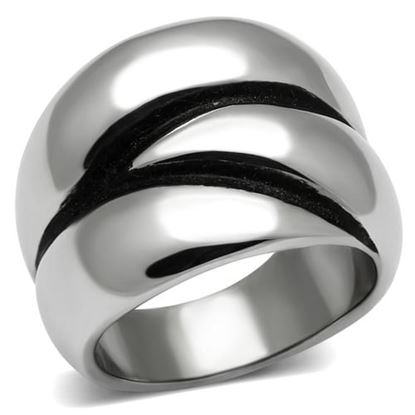 Picture of TK633 - Stainless Steel Ring High polished (no plating) Women No Stone No Stone