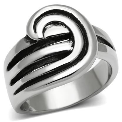 Picture of TK635 - Stainless Steel Ring High polished (no plating) Women No Stone No Stone