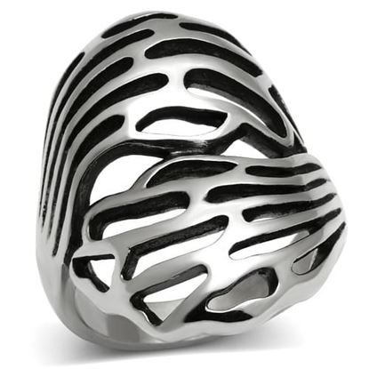 Picture of TK636 - Stainless Steel Ring High polished (no plating) Women No Stone No Stone