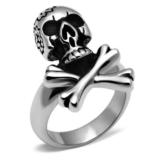 Picture of TK667 - Stainless Steel Ring High polished (no plating) Women No Stone No Stone