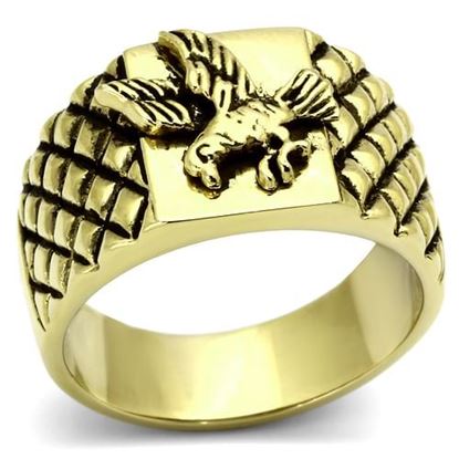 Picture of TK773 - Stainless Steel Ring IP Gold(Ion Plating) Men No Stone No Stone