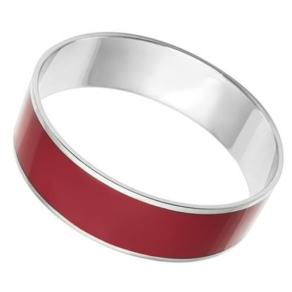 Picture of TK785 - Stainless Steel Bangle High polished (no plating) Women Epoxy Siam