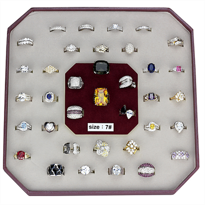 Picture of VK925-001-SIZE7 - 925 Sterling Silver Ring Assorted Unisex Assorted Assorted