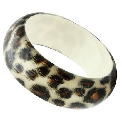 Picture of VL033 - Resin Bangle N/A Women Synthetic Animal pattern