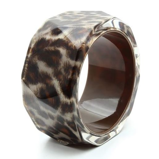 Picture of VL035 - Resin Bangle N/A Women Synthetic Animal pattern