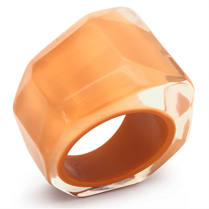 Picture of VL094 - Resin Ring N/A Women No Stone Orange