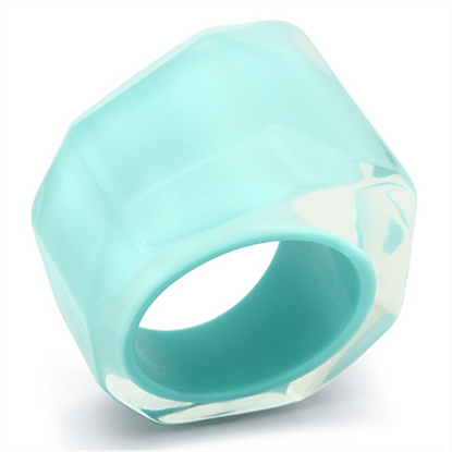 Picture of VL095 - Resin Ring N/A Women No Stone Sea Blue