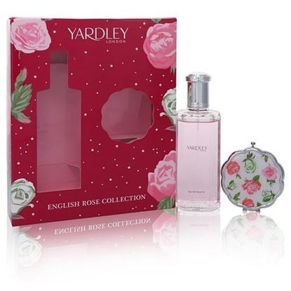 Picture of English Rose Yardley by Yardley London Gift Set -- 4.2 oz Eau De Toilette Spray + Compact Mirror (Women)