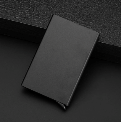 Image de Minimalist Modern Card Holder Anti-Theft Metal Titanium