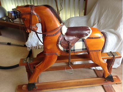  Vintage Hand Crafted Rocking Horse