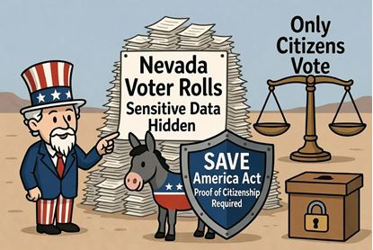 Federal Suit Demands Nevada’s Full Voter Rolls: Another reason why passage of the SAVE America Act is crucial